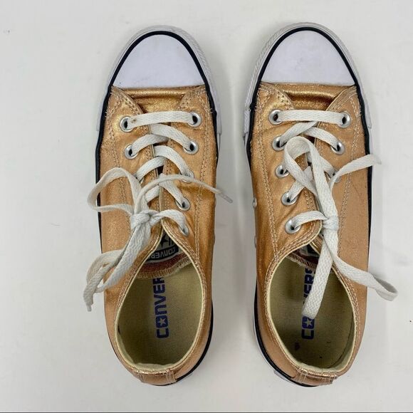 GOLD! Chucks Low-tops- Size 6 - Picture 9 of 12